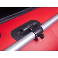 Лодка моторная килевая Kitt Boats 410 НДНД красно-черный